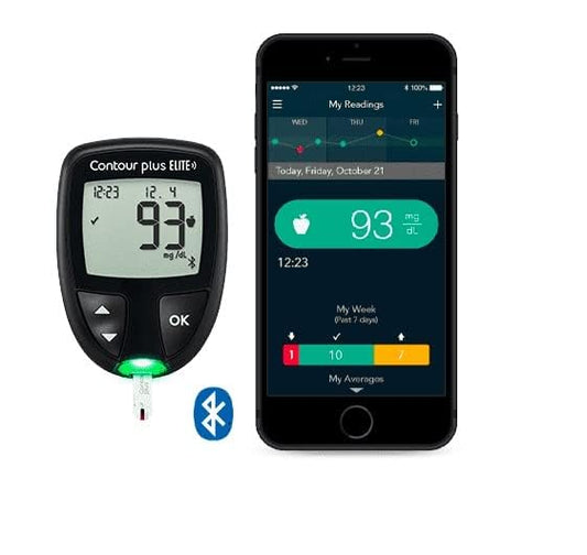 Contour Plus Elite Blood Glucose Monitoring System (with Bluetooth) Glucometer