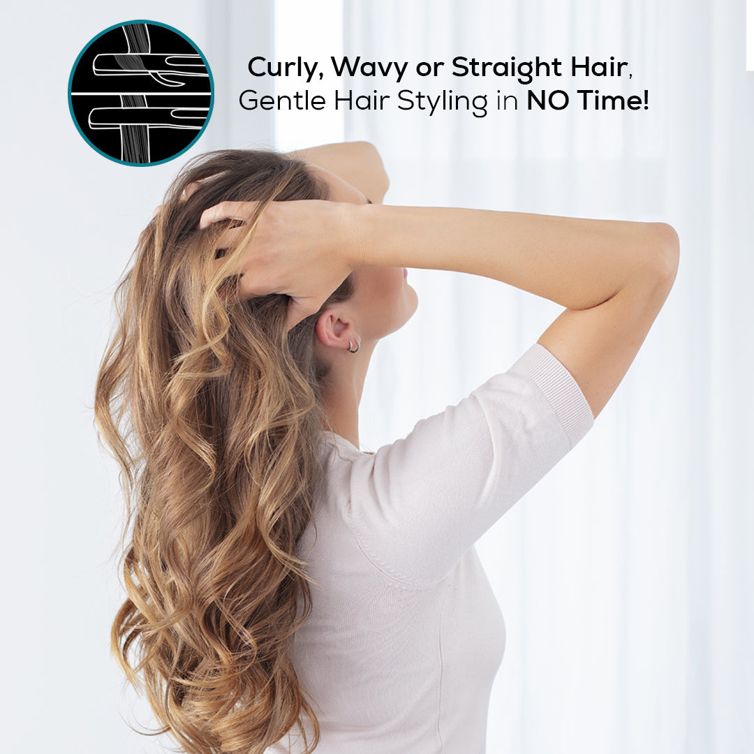 Beurer Hs 50 Ocean Premium Hair Straightener With Ceramic Keratin Coating, Led Display, Suitable For All Kind Of Hair (Green)