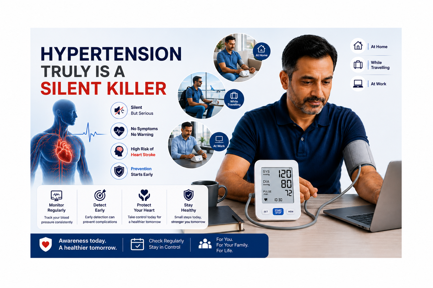 Hypertension: A silent killer.