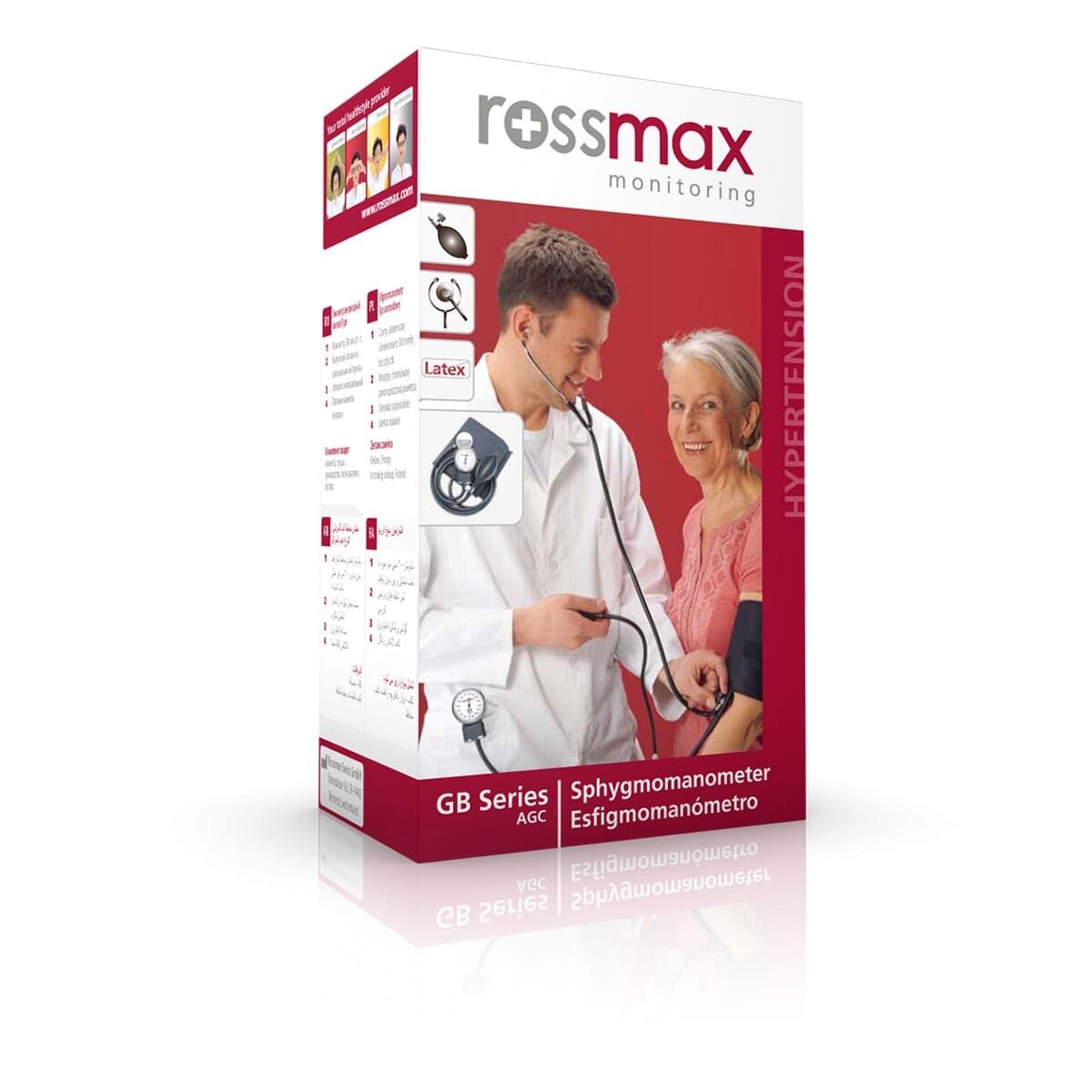 ROSSMAX GB112 Aneroid Arm Blood Pressure Monitor Sphygmomanometer with Stethoscope Dual Head