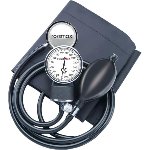 ROSSMAX GB112 Aneroid Arm Blood Pressure Monitor Sphygmomanometer with Stethoscope Dual Head