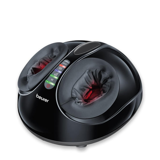 Beurer FM90 Shiatsu and Air Compression Foot Massager Dual Massage Function Optional Heat Function3 pre-Set Program