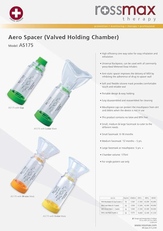 AS175 Aero Spacer - Valved Holding Chamber