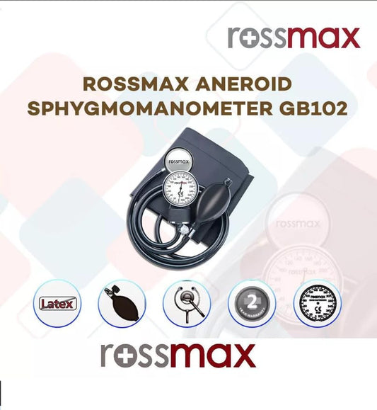 Rossmax GB102 Aneroid Blood Pressure Monitor with Stethoscope
