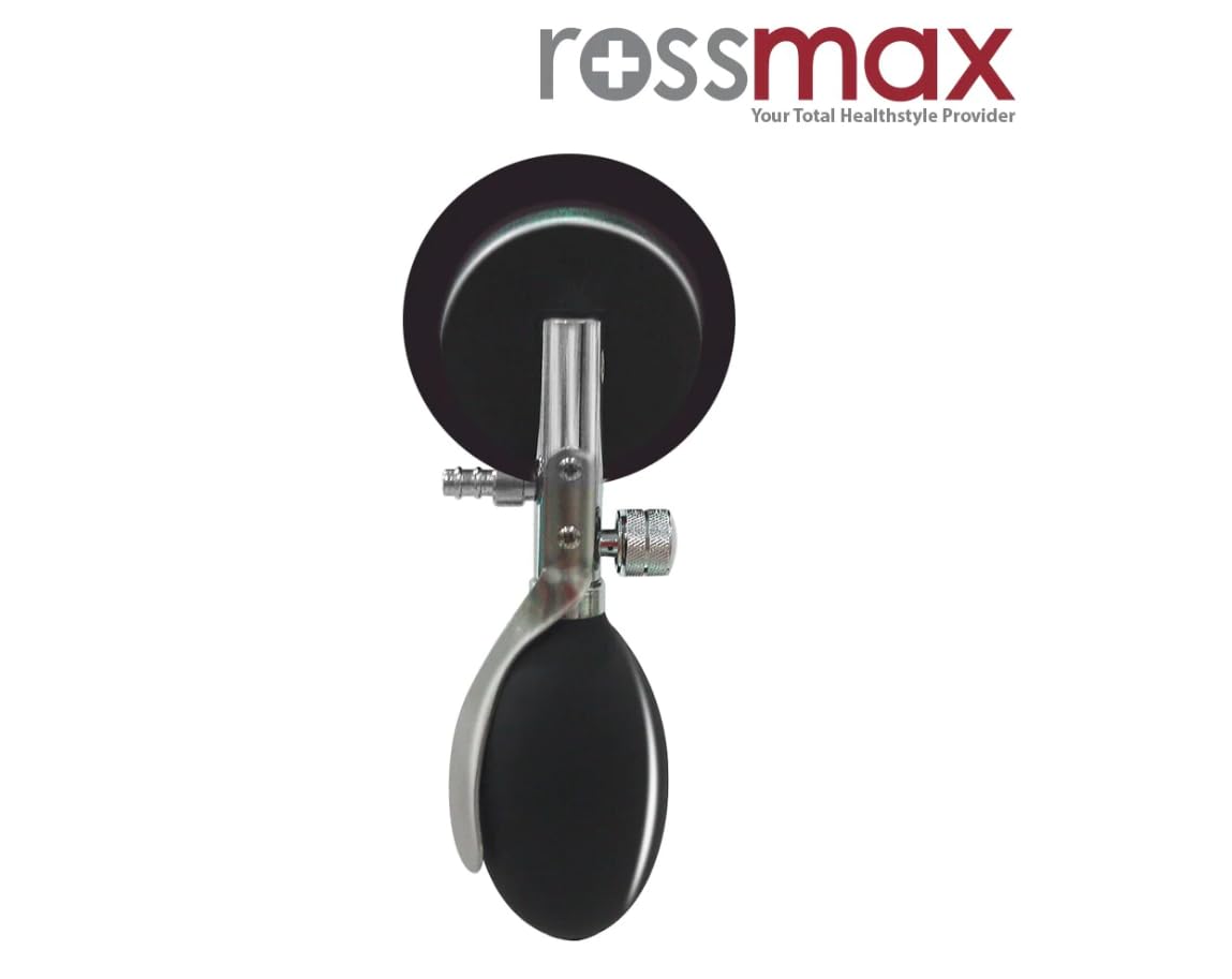 Rossmax GD102 Palm Type Sphygmomanometer with Latex-Free Cuff (Black),Swiss Design Non-Stop Pin Reliable Manometer
